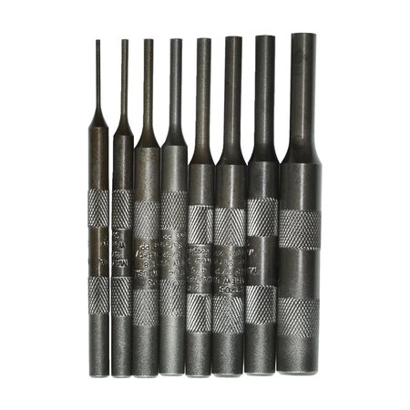 MAYHEW STEEL PRODUCTS PUNCH PIN KNURLED 8 pc SET MY62060